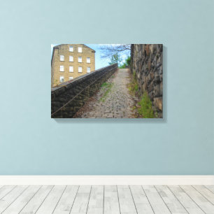 Dean Clough Cobblestone Climb - Brandt's Spirit  Canvas Print