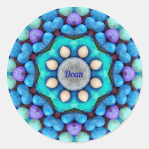 DEAN ~EASTER ~ Blue Green EGGS for Easter Giving~  Classic Round Sticker