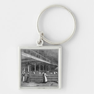 Dean Mills - The Doubling Room, 1851 (litho) Keychain