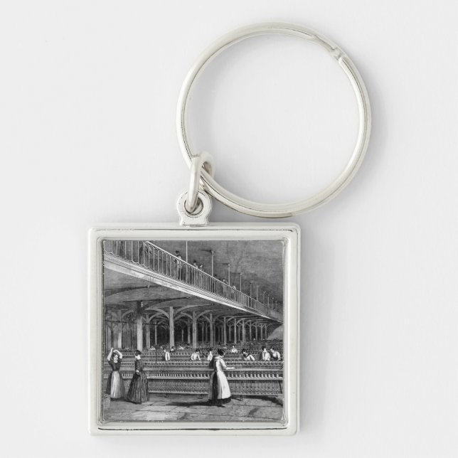 Dean Mills - The Doubling Room, 1851 (litho) Keychain (Front)