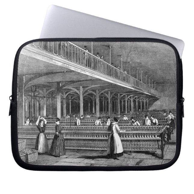 Dean Mills - The Doubling Room, 1851 (litho) Laptop Sleeve (Front)