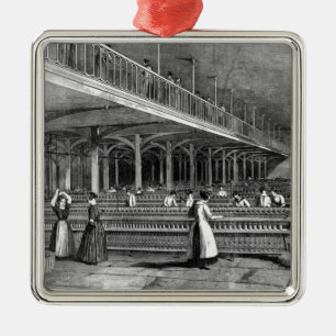 Dean Mills - The Doubling Room, 1851 (litho) Metal Ornament