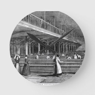 Dean Mills - The Doubling Room, 1851 (litho) Round Clock
