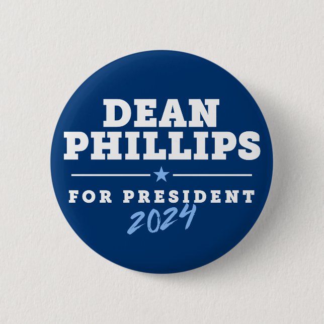 Dean Phillips 2024 2 Inch Round Button (Front)