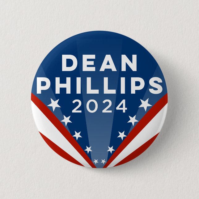 Dean Phillips 2024 2 Inch Round Button (Front)