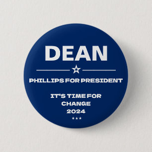 Dean Phillips for President Slogan 2024 2 Inch Round Button