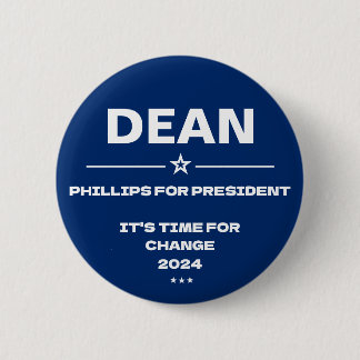 Dean Phillips for President Slogan 2024 2 Inch Round Button
