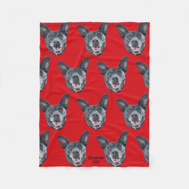 Dean Tiled Design Fleece Blanket (Front)