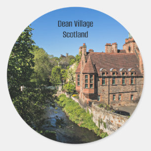 Dean Village Scotland Classic Round Sticker
