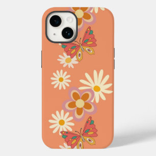 Deanna Day Phone Case Floral Butterfly OranFor Her