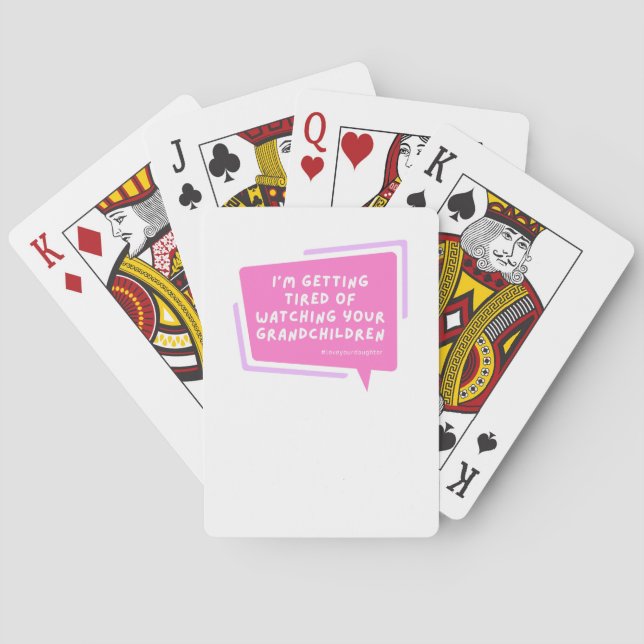 Deanna Day poker Playing Cards  (Back)