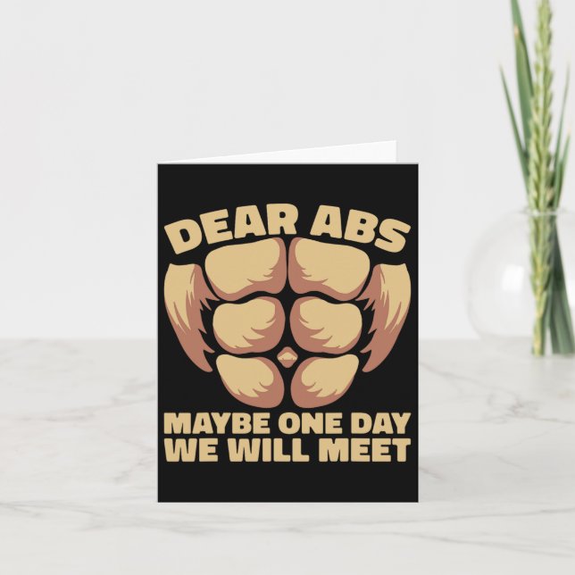 Dear Abs Maybe One Day  Card (Front)