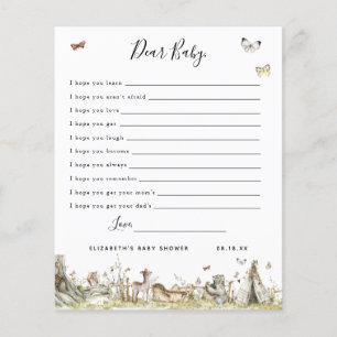 Dear Baby Wishes Baby Shower Game