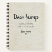 Dear Bump Keepsake Pregnancy Journal (Front)