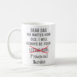 Dear Dad Mug, Father's Day Gift, From Your Little  Coffee Mug