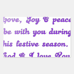 "Dear Friend" Festive Season Greeting Sticker