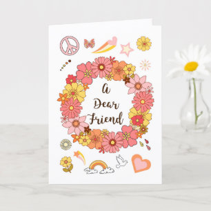 Dear Friend Mother's Day Peace & Love Card        