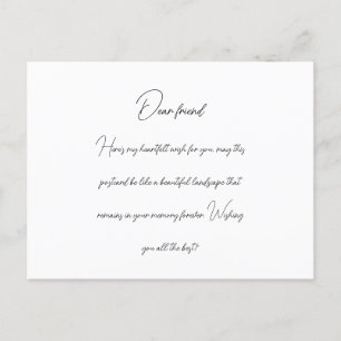 Dear friend postcard