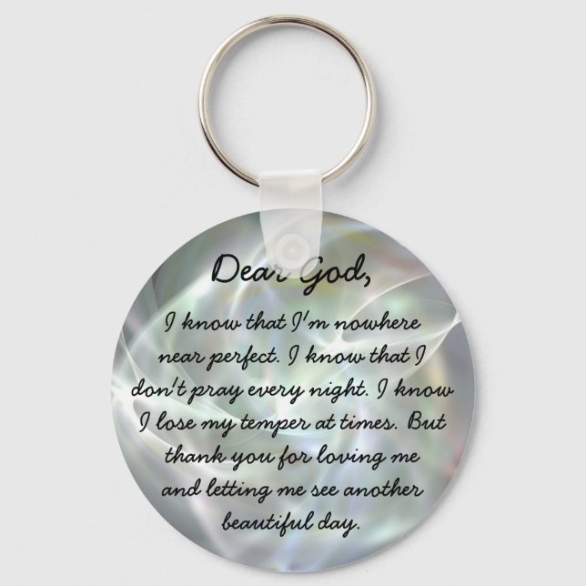 Dear God christian key chain (Front)