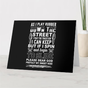 Dear God Protect My Sweet Ride Biker Gift Card
