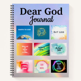 Dear God Spiral Notebook Journal