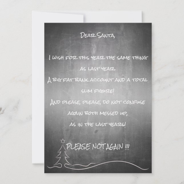 Dear good Santa (Front)