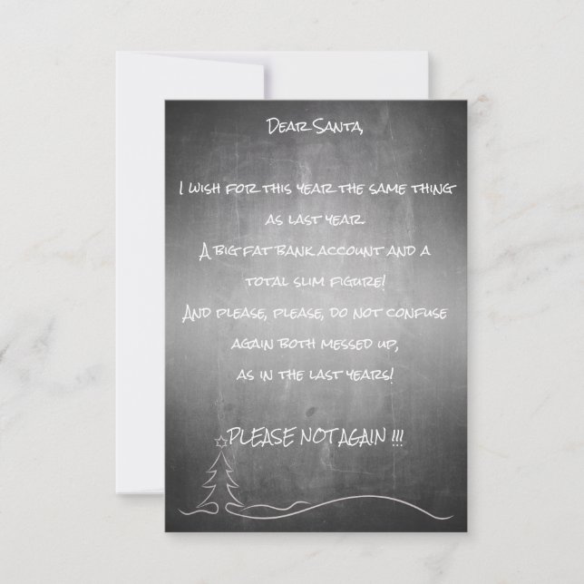 Dear good Santa (Front)