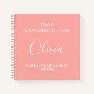 Dear Granddaughter: A Lifetime of Love in Letters Notebook