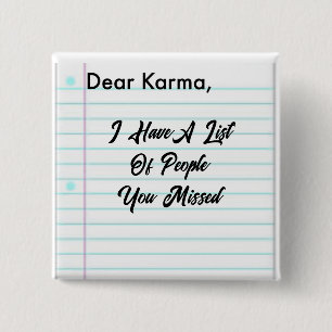 Dear Karma Button