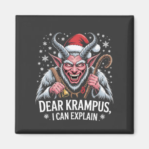 Dear Krampus I Can Explain Christmas Santa  Magnet