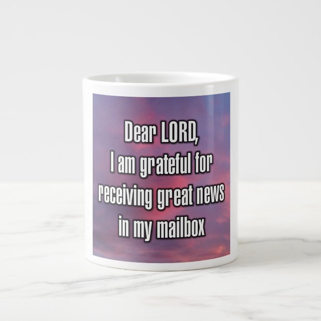 Dear LORD, I am grateful for receiving... Mug (Front)