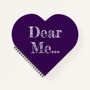 Dear Me .. Dark Purple Spiral Notebook