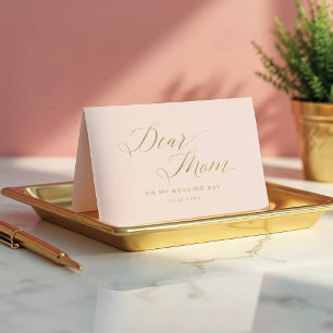 Dear Mom, On My Wedding Day Message & Photo Thank You Card