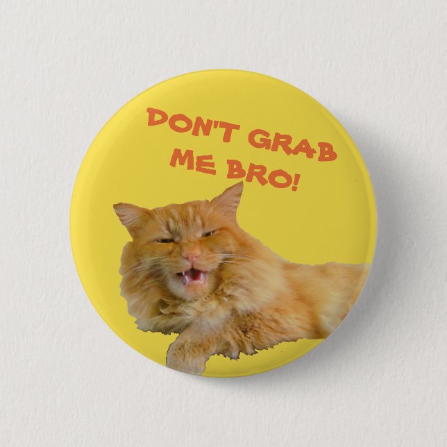 Dear Mr. Trump Don't Grab Me Bro! 2 Inch Round Button (Front)