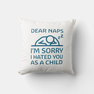 Dear Naps Throw Pillow