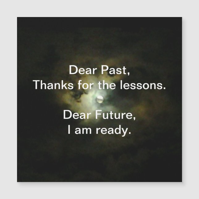 Dear Past, Dear Future Goodbye 2020 Magnetic Card (Front)