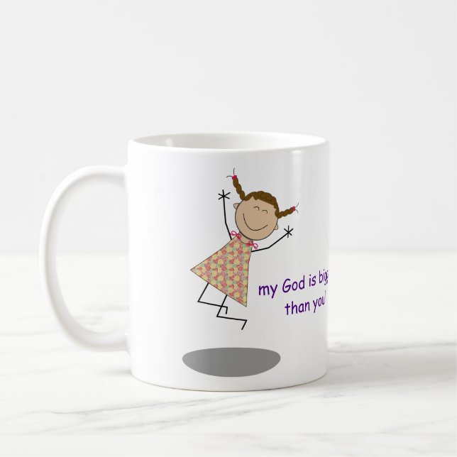 "Dear problems, my God is bigger than you!" Mug (Left)