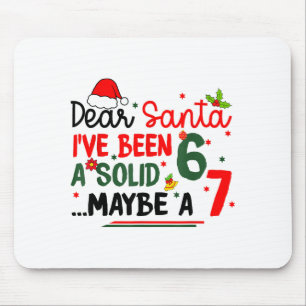 Dear Santa 67 Funny Christmas Six Seven 6-7 Men Wo Mouse Pad