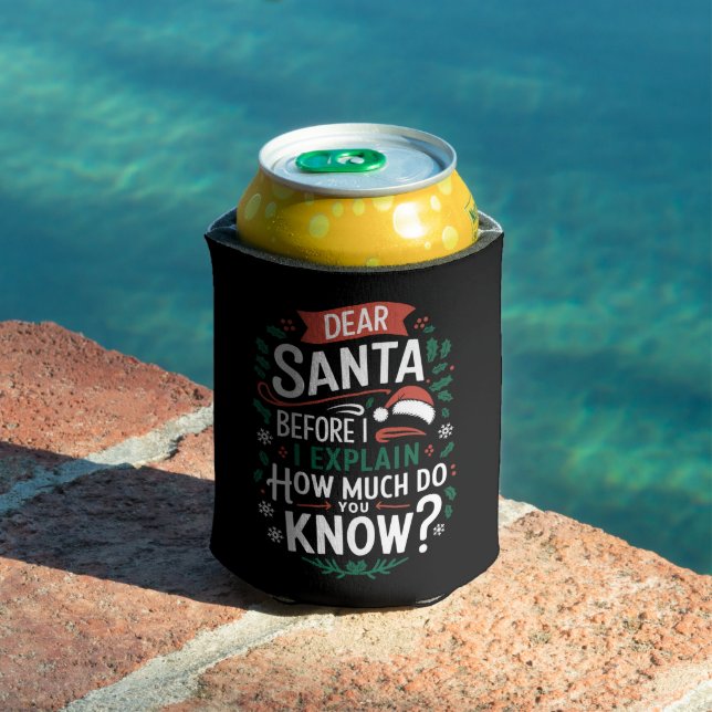 Dear Santa Before I Explain How Much Do You Know Can Cooler (In Situ Pool)