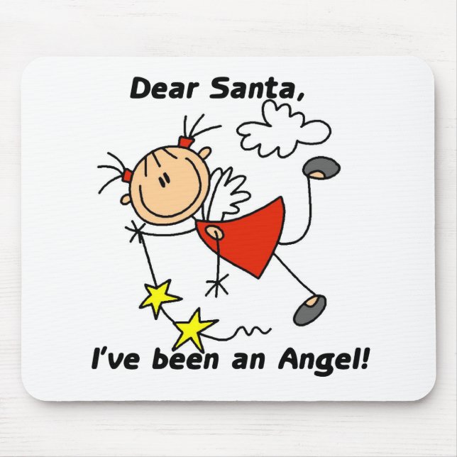 Dear Santa Christmas Tshirts and Gifts Mouse Pad (Front)