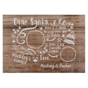 Dear Santa Cookie Cutting Board