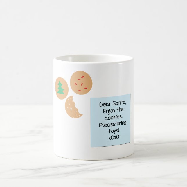 Dear Santa Cookies Please Bring Toys Coffee Mug (Center)
