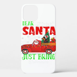 Dear Santa Doberman Dog Owner Christmas iPhone 12 Case