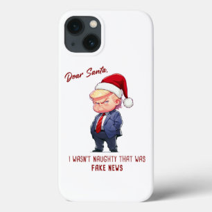 Dear Santa, Donald Trump Funny Christmas Joke iPhone 13 Case