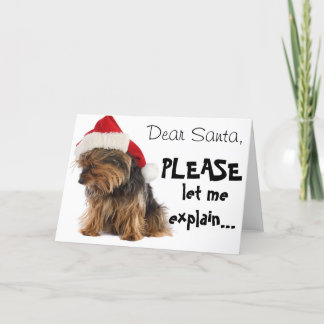 Dear Santa...explain Holiday Card