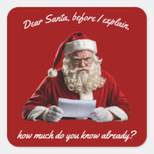 Dear Santa... Funny Santa Claus, Christmas Holiday