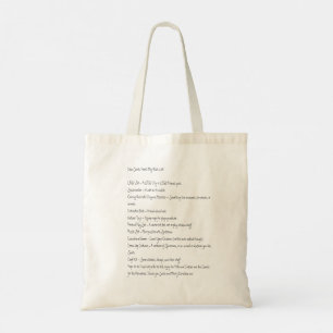 Dear Santa, Here's my wish list - Tote Bag