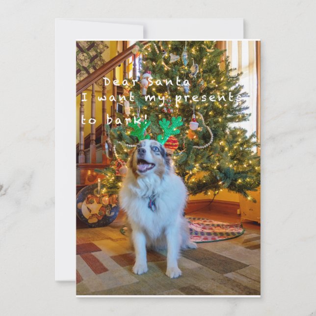 Dear Santa Holiday Card (Front)