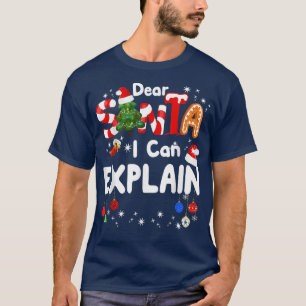Dear Santa I Can Eplain Funny Christmas Boys Kids T-Shirt