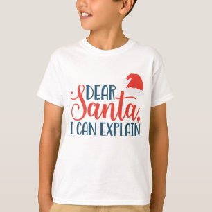 Dear Santa I Can Explain Boys’ Christmas Shirt